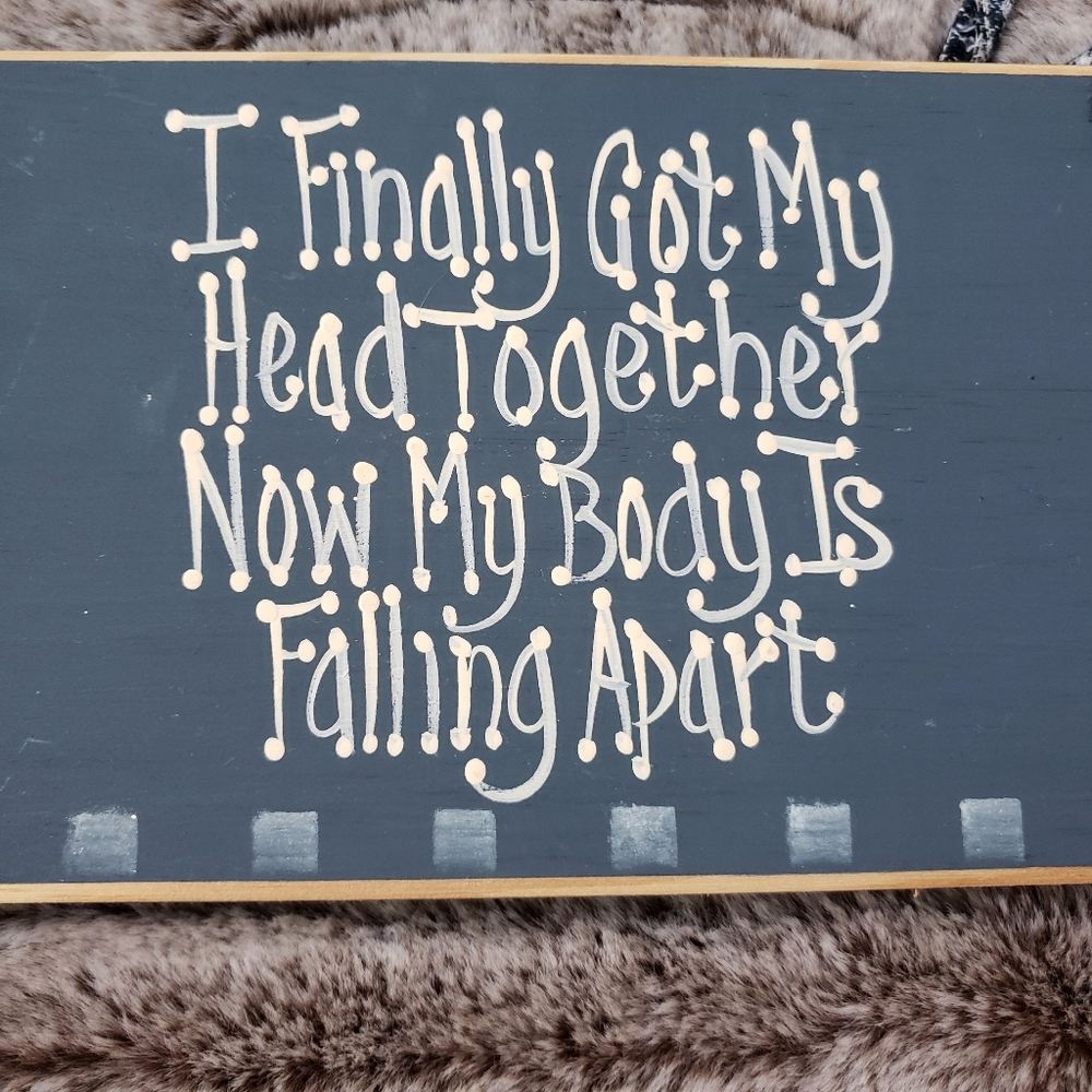 Cute Blue & White Rustic Country Sign - Picture 4 of 7